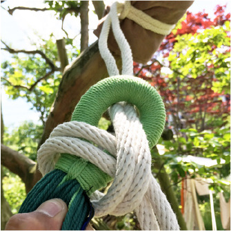 【step03】輪っかの周りをぐるっとまく。