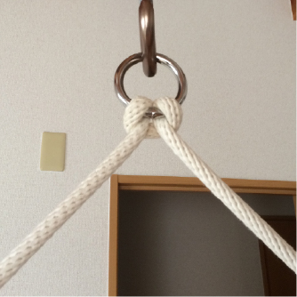 【step06】直接設置場所に引っ掛ける場合、そのままリングを設置箇所に引っかける。