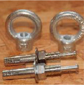 【step01】コンクリート用アンカーボルトとアイナット（１箇所につき各1個ずつ）